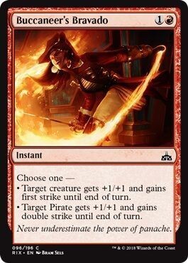 Buccaneer&#39;s Bravado 096/196
Rivals of Ixalan Singles