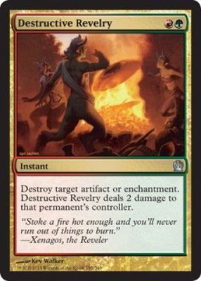 Destructive Revelry Theros Singles (Español)