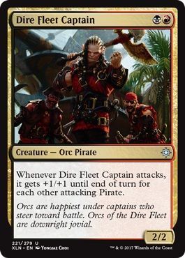Dire Fleet Captain 221/279 Ixalan Singles