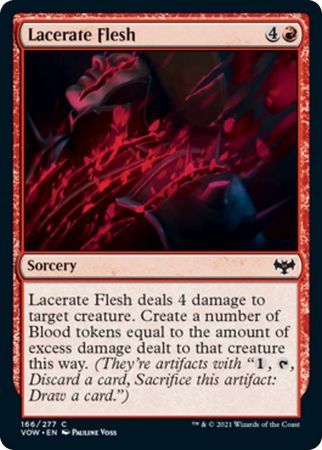 Lacerate Flesh 166/277 Innistrad: Crimson Vow Singles(Foil)
