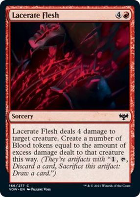 Lacerate Flesh 166/277 Innistrad: Crimson Vow Singles(Foil)