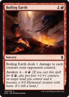 Boiling Earth 142/274 Battle for Zendikar Singles