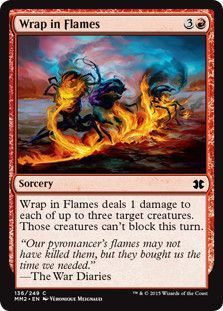 Wrap in Flames 136/249 - Modern Masters 2015 Singles