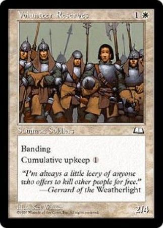Volunteer Reserves - Weatherlight Singles