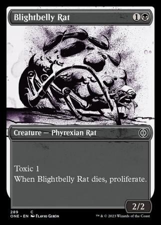 Blightbelly Rat 289 Showcase Ichor Phyrexia All Will Be One Collector Booster Singles