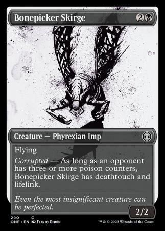 Bonepicker Skirge 290 - Showcase Ichor Phyrexia All Will Be One Collector Booster Singles