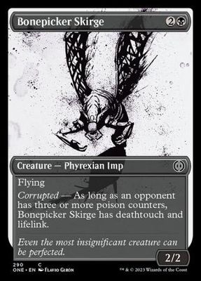 Bonepicker Skirge 290 - Showcase Ichor Phyrexia All Will Be One Collector Booster Singles