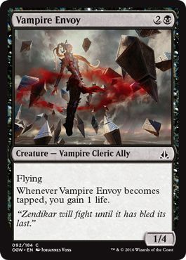 Vampire Envoy 092/184 Oath of the Gatewatch Singles  (Japones)