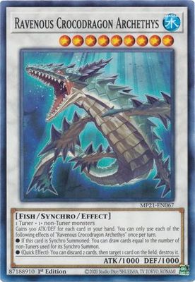 Ravenous Crocodragon Archethys - MP21-EN067 - Common 1st Edition 2021 Mega-Tin: Ancient Battles 1st Edition Singles (espanol)