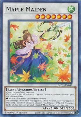 Maple Maiden - BACH-EN042 - Common 1st Edition Battle of Chaos 1st Edition Singles