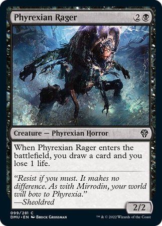 Phyrexian Rager 099/281 Dominaria United Singles