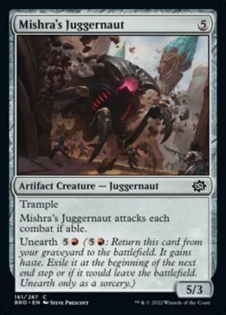 Mishra&#39;s Juggernaut 161/287
The Brothers&#39; War Singles(Español)