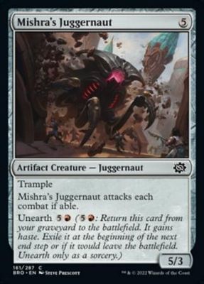 Mishra&#39;s Juggernaut 161/287
The Brothers&#39; War Singles(Español)