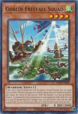 GA Goblin Freefall Squad - PHNI-EN029 - Common 1st Edition
Phantom Nightmare 1st Edition Singles