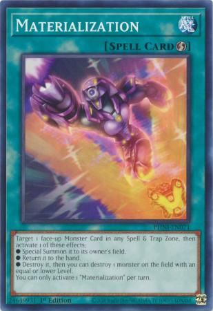 GA Materialization - PHNI-EN071 - Common 1st Edition
Phantom Nightmare 1st Edition Singles