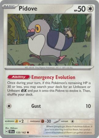 GA Pidove - 133/162 - Common
Scarlet &amp; Violet: Temporal Forces Singles