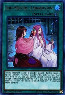 Ghost Meets Girl - A Shiranui&#39;s Story - SAST-EN063 - Ultra Rare 1st Edition
Savage Strike 1st Edition Singles (Espanol)