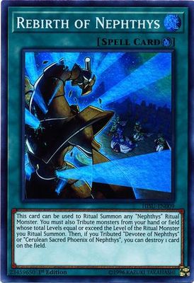 Rebirth of Nephthys - HISU-EN009 - Super Rare 1st Edition
Hidden Summoners Singles