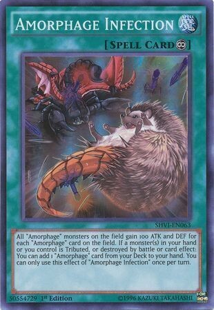 Amorphage Infection - SHVI-EN063 - Super Rare 1st EditionShining Victories 1st Edition Singles