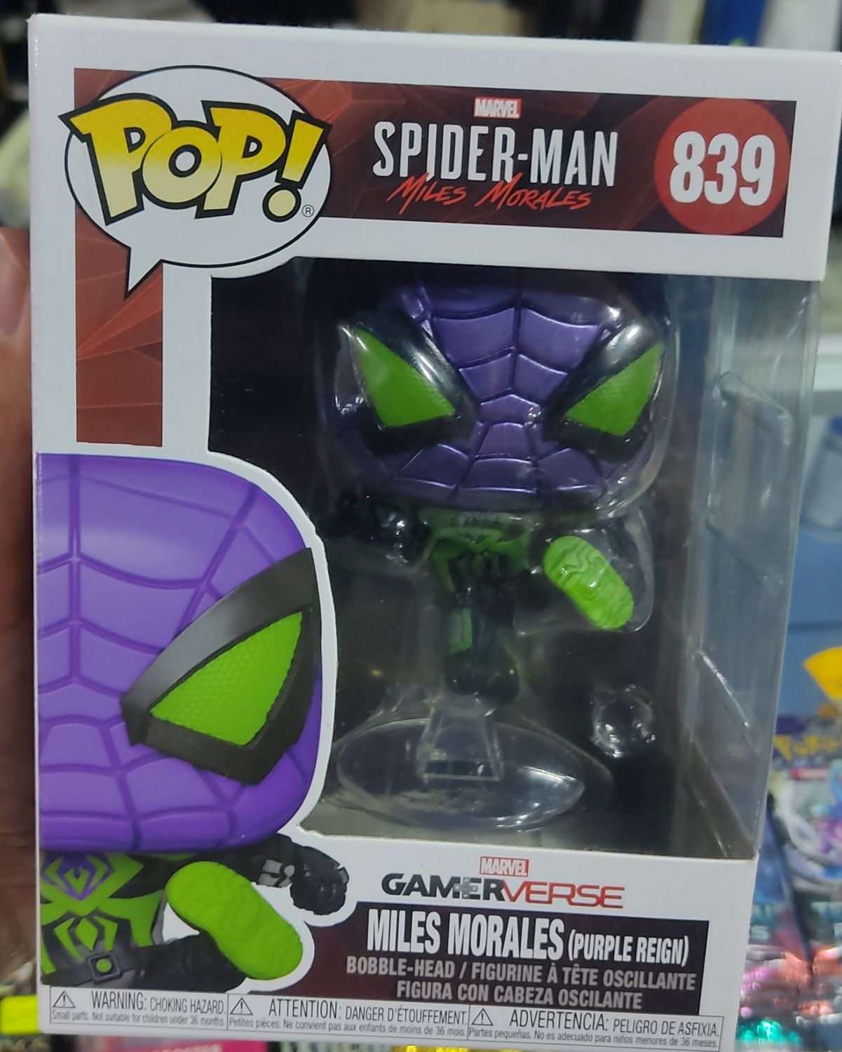 SJ Miles Morales Purple Reign Funko Pop Spider Man