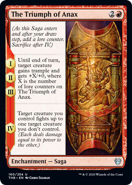 The Triumph of Anax 160/254 - Theros: Beyond Death Singles (Español)