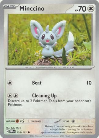 GA Minccino - 136/162 - Common
Scarlet &amp; Violet: Temporal Forces Singles