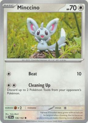 GA Minccino - 136/162 - Common
Scarlet &amp; Violet: Temporal Forces Singles