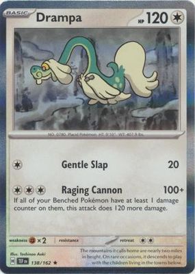 Drampa - 138/162 - Holo Rare Scarlet &amp; Violet: Temporal Forces Singles