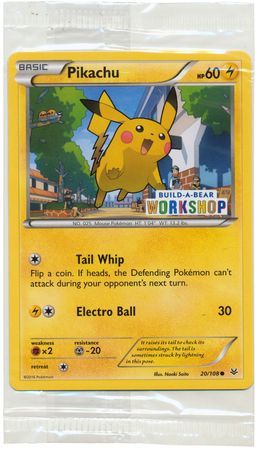 Pikachu - 20/108 - Build-A-Bear Workshop Promo (Sealed)
Pokemon Promo Cards