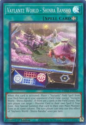 Vaylantz World - Shinra Bansho - TAMA-EN012 - Super Rare 1st Edition
Tactical Masters 1st Edition Singles