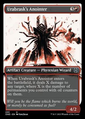 Urabrask&#39;s Anointer 293 Showcase Ichor Phyrexia All Will Be One Collector Booster Singles