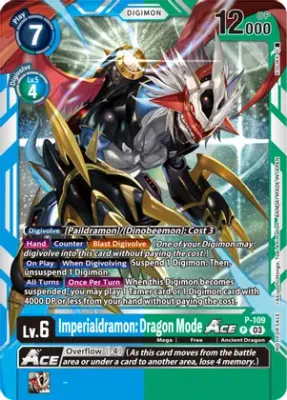 Imperialdramon: Dragon Mode Ace - P-109 (NYCC 2023 Demo Deck) - Digimon Promotion Cards (D-PR) Digimon Promotion Cards