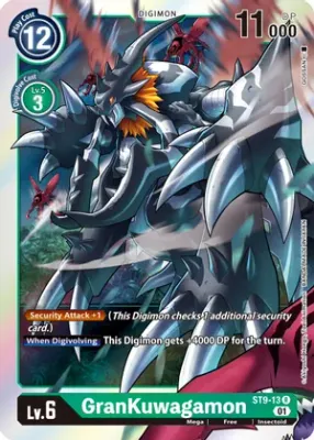 GranKuwagamon - Starter Deck 09: Ultimate Ancient Dragon (ST-9)
Starter Deck 09: Ultimate Ancient Dragon