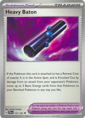 Heavy Baton - 151/162 - Uncommon Scarlet &amp; Violet: Temporal  Forces Singles (Español)