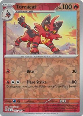 GA Torracat - 033/162 - Common Reverse Holo
Scarlet &amp; Violet: Temporal Forces Reverse Holo Singles