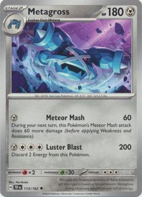 Metagross - 115/162 - Uncommon Scarlet &amp; Violet: Temporal Forces Singles