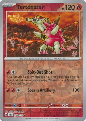 GA Turtonator - 035/162 - Common Reverse Holo
Scarlet &amp; Violet: Temporal Forces Reverse Holo Singles