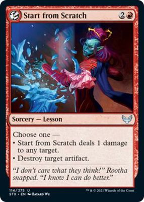 Start from Scratch 114/275 - Strixhaven: School of Mages Singles