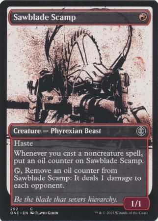 Sawblade Scamp 292 Showcase Ichor Phyrexia All Will Be One Collector Booster Singles