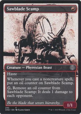 Sawblade Scamp 292 Showcase Ichor Phyrexia All Will Be One Collector Booster Singles (Español)