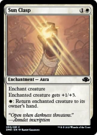 Sun Clasp 030/261
Dominaria Remastered Singles
