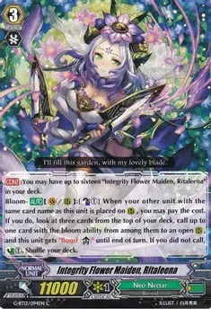 Integrity Flower Maiden, Ritaleena - Dragon King&#39;s Awakening (G-BT12) Dragon King&#39;s Awakening