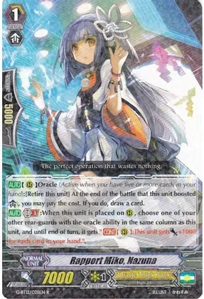 Rapport Miko, Nazuna - Dragon King&#39;s Awakening (G-BT12)
Dragon King&#39;s Awakening