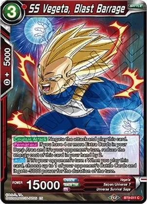 SS Vegeta, Blast Barrage - Universal Onslaught (DBS-B09) Universal Onslaught