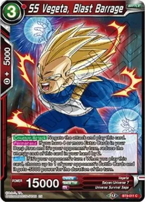 SS Vegeta, Blast Barrage - Universal Onslaught (DBS-B09)
Universal Onslaught