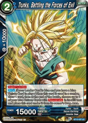 Trunks, Battling the Forces of Evil - Vicious Rejuvenation (DBS-B12)
Vicious Rejuvenation