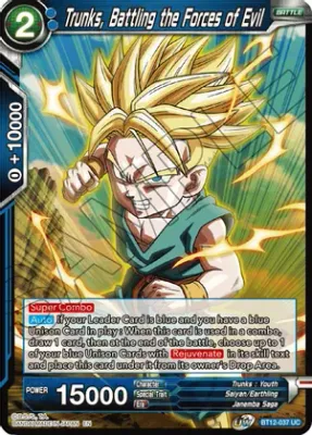 Trunks, Battling the Forces of Evil - Vicious Rejuvenation (DBS-B12)
Vicious Rejuvenation