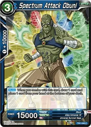 Spectrum Attack Obuni - Tournament of Power (DBS-TB01)
Tournament of Power Foil