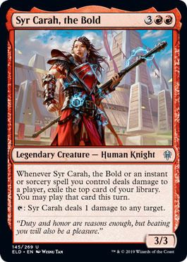 Syr Carah, the Bold 145/269 - Throne of Eldraine Singles