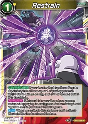 Restrain - Assault of the Saiyans (DBS-B07) Assault of the Saiyans Foil